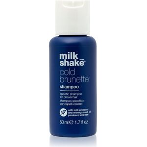 milk_shake Cold Brunette Shampoo shampoo die gele tonen neutraliseert voor Bruin Haar 50 ml