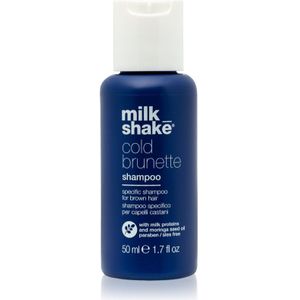 Milk Shake Cold Brunette shampoo die gele tonen neutraliseert voor Bruin Haar 50 ml