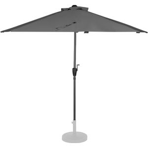 Parasol Magione – Premium balkon parasol - Halfrond 270x135cm | Grijs