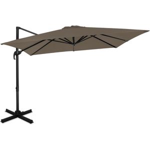 Zweefparasol Pisogne 300x300cm – Premium parasol | Taupe