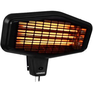 Heater Amiata 2200W – Muur montage – Quartz element | 3 warmteniveaus