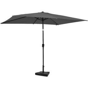 Parasol Rapallo 200x300cm –  Premium parasol – grijs | Incl. Parasolvoet 20 kg.