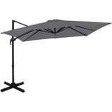Zweefparasol Pisogne 300x300cm – Premium parasol | Grijs
