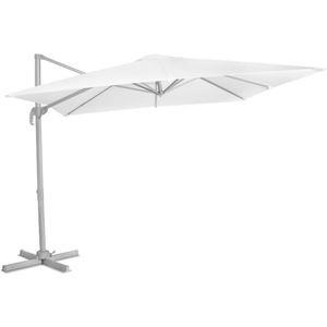 Zweefparasol Pisogne 300x300cm – Premium parasol | Wit