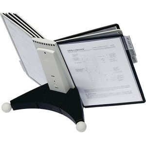 DURABLE Modulaire tafelstandaard SHERPA, complete set met houder en zichtmappen A4, 10 zichtmappen