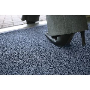 COBA Vuilvangmat, zeer brandvertragend, l x b = 1200 x 900 mm, blauw