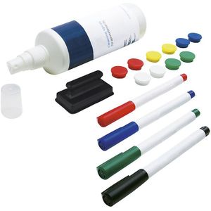 Toebehorenset, voor whiteboard, 10 magneten, 4 markers, 1 droogwisser, 1 reiniger