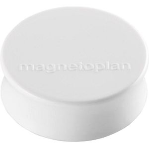magnetoplan Ergonomische magneet, Ø 34 mm, VE = 50 stuks, wit