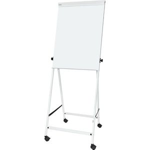 MAUL Flipchart MAULoffice, mobiel met vier poten, hoogte 2015 mm, paneelhoogte 1000 mm, wit