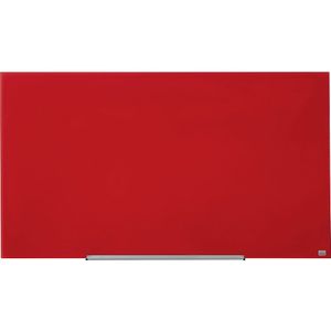 nobo Glazen whiteboard WIDESCREEN, 57'' - b x h = 1264 x 711 mm, rood
