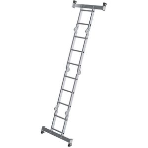 MUNK Multifunctionele ladder van aluminium, incl. werkplatform, 10 sporten