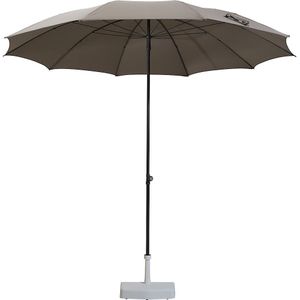 Parasol, rond ontwerp, Ø 2800 mm, frame antraciet, taupe