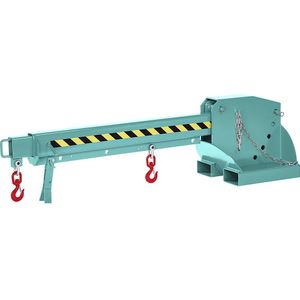 eurokraft pro Telescooplader, 5-voudig in hoogte verstelbaar, draagvermogen 1250 - 8000 kg, turkooisblauw