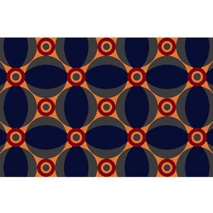 NOTRAX Vuilvangmat, Notrax Déco Design™, l x b = 900 x 600 mm, blauw/oranje