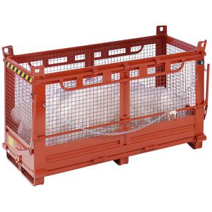 Bodemklepcontainer, 2 bodemkleppen, gaaswanden, inhoud 2,0 m³