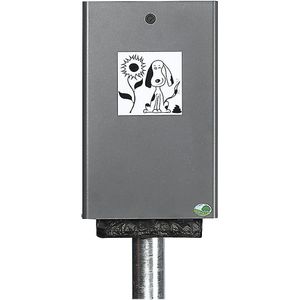 VAR Dispenser voor hondenpoepzakjes, h x b x d = 430 x 265 x 60 mm, zilvergrijs