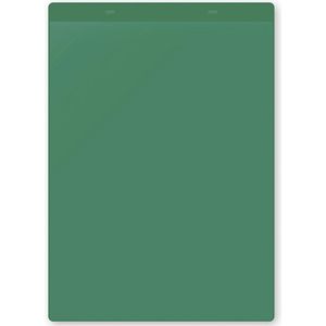 Documenthoezen, zelfklevend, A4 staand, VE = 10 stuks, groen
