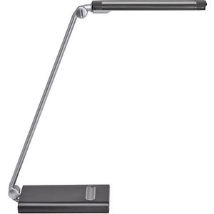MAUL LED tafellamp, dimbaar, USB-aansluiting in voet, 6 W, 6500 K, zilver