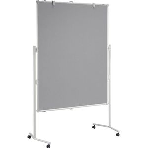 MAUL Presentatiebord MAULpro, oppervlak van textiel, grijs, b x h = 1200 x 1500 mm