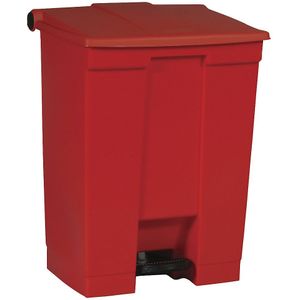 Rubbermaid Industriële pedaalemmer, inhoud 68 l, rood, vanaf 5 stuks