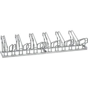 eurokraft pro Fietsenrek, beugels van 18 mm rondstaal, fiets-inzet tweezijdig, thermisch verzinkt, 12 fietsplaatsen