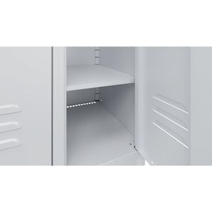 Aflegbord, staal, lichtgrijs, h x b x d = 15 x 298 x 444 mm