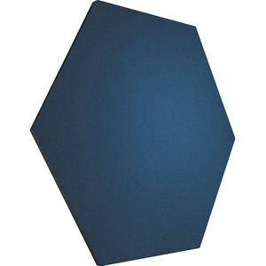 Chameleon Design prikbord zeshoekig, kurk, b x h = 600 x 600 mm, donkerblauw