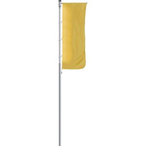 Mannus Aluminium vlaggenmast, verlicht, met stabilisator, hoogte bovengronds 7 m