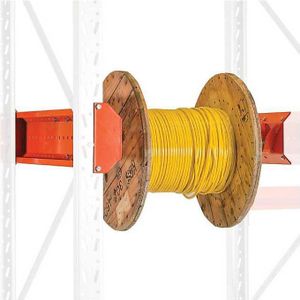 Kabelhaspelsysteem voor palletstellingvak Space, diepte 1100 mm, staal, oranje