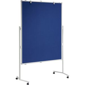 MAUL Presentatiebord MAULpro, oppervlak van textiel, blauw, b x h = 1200 x 1500 mm