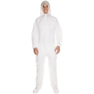 PP-overall, VE = 50 stuks, wit, maat XXXL