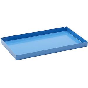 eurokraft basic Stalen opvangbak voor kleine emballages, l x b x h = 1000 x 600 x 70 mm, met vergunning, opvangvolume 30 l, lichtblauw