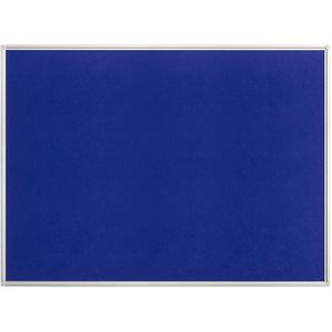 Prikbord, vilt, blauw, b x h = 1200 x 900 mm