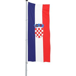 Mannus Hijsvlag/landvlag, formaat 1,2 x 3 m, Kroatië