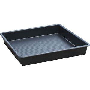 Universele PE-opvangbak voor kleine emballages, inhoud 64 l, 800 x 800 x 120 mm, stapelbaar, zonder goedkeuring