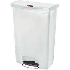 Rubbermaid Afvalbak voor pedaalemmer SLIM JIM®, inhoud 90 l, b x h x d = 353 x 826 x 570 mm, verrijdbaar, wit