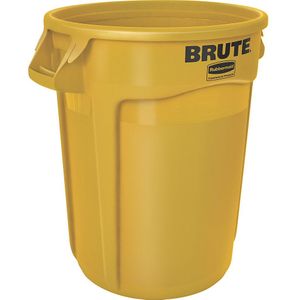 Rubbermaid Universele bak BRUTE®, rond, inhoud 121 l, geel