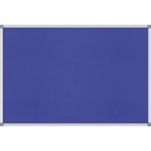 MAUL Pinboard STANDARD, bekleding van vilt, blauw, b x h = 900 x 600 mm