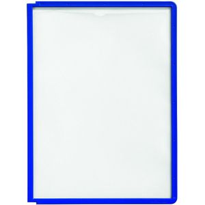 DURABLE Transparante zichtmap met profiellijst, voor A4, VE = 10 stuks, blauw