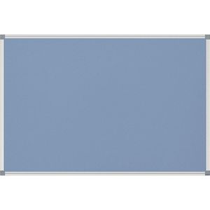 MAUL Pinboard STANDARD, bekleding van vilt, lichtblauw, b x h = 1800 x 900 mm
