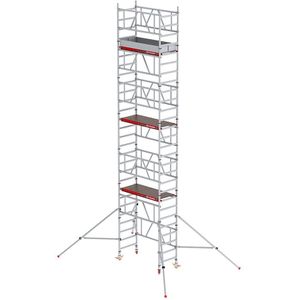 Altrex Snel op te bouwen rolsteiger MiTOWER Plus, houten platform, werkhoogte 8 m