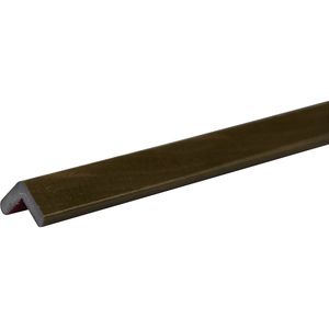 SHG Knuffi®-hoekbescherming, type E, stuk van 1 m, gecoat hout kaki