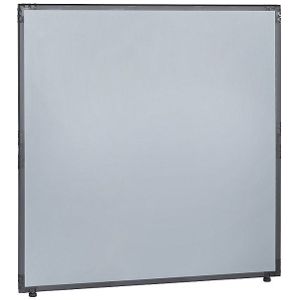 Scheidingswand, kunststof, frame leigrijs, zilvergrijs, h x b = 1300 x 1300 mm