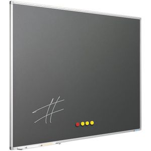 Krijtwandbord, bordkleur grijs, b x h = 1500 x 1000 mm
