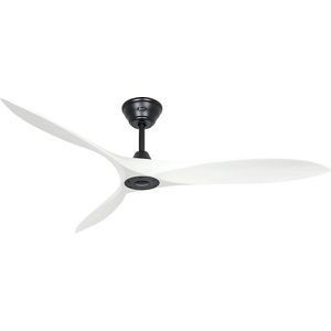 Plafondventilator ECO AIRSCREW, propellerblad-Ø 1520 mm, matwit / matzwart