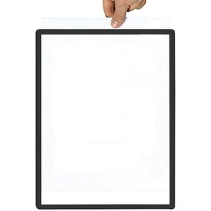 Frame met transparante folie, papierformaat A5, VE = 10 stuks, zelfklevend, zwart