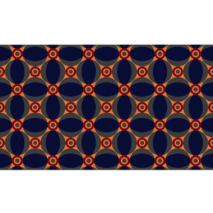 NOTRAX Vuilvangmat, Notrax Déco Design™, l x b = 1500 x 900 mm, blauw/oranje