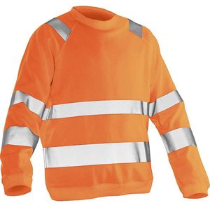 Leipold+Döhle Sweatshirt Hi-Vis, oranje, maat XL