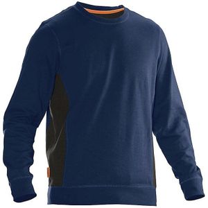 Leipold+Döhle Sweatshirt, donkerblauw/zwart, maat S