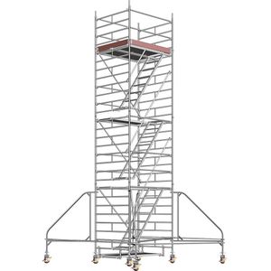 Layher Universele rolsteiger, met ladder, platform 1,80 x 1,50 m, steigerhoogte 7,43 m